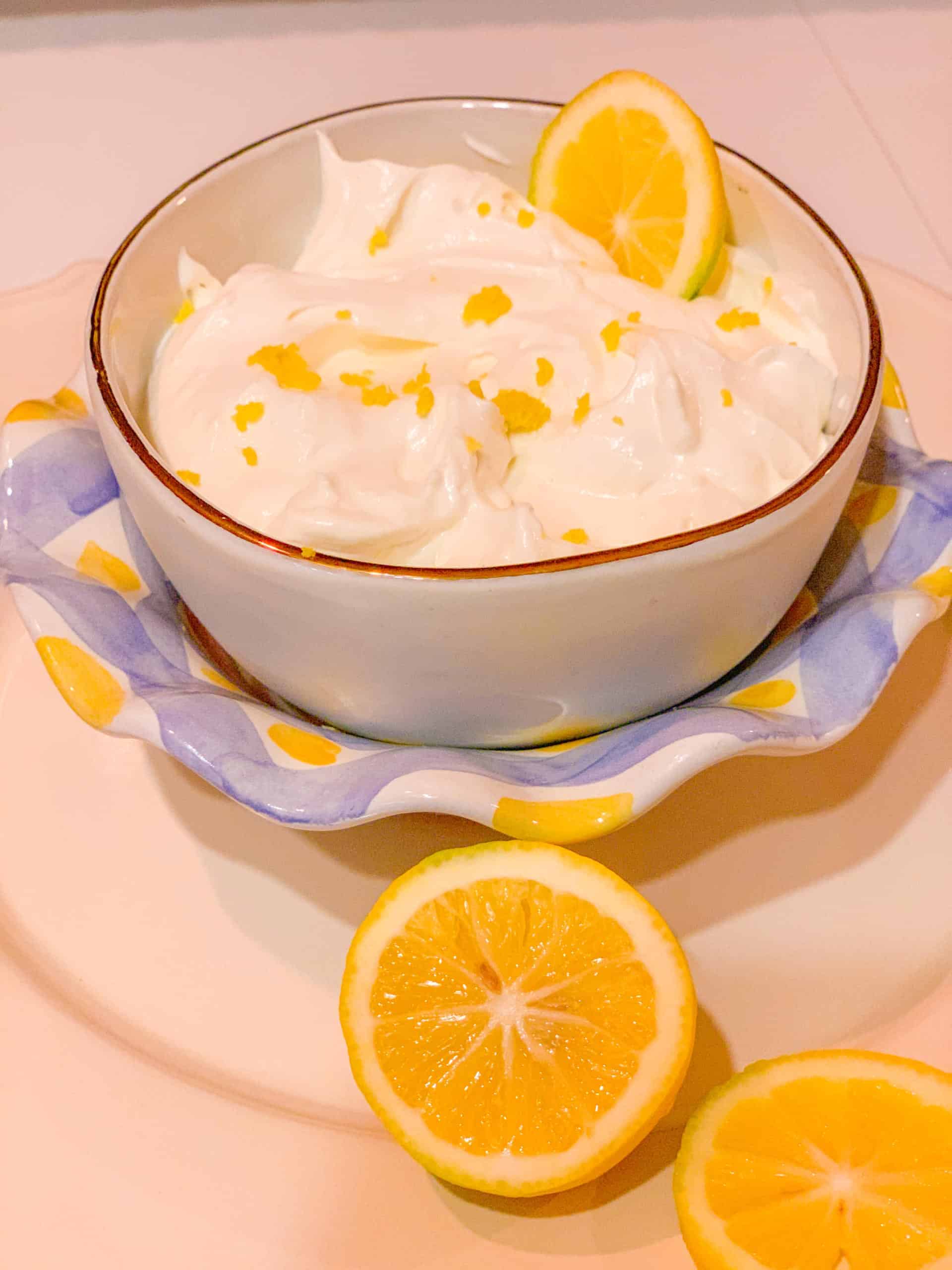 Lemon Fruit Dip With Cream Cheese Easy Recipe by The Soul Food Pot