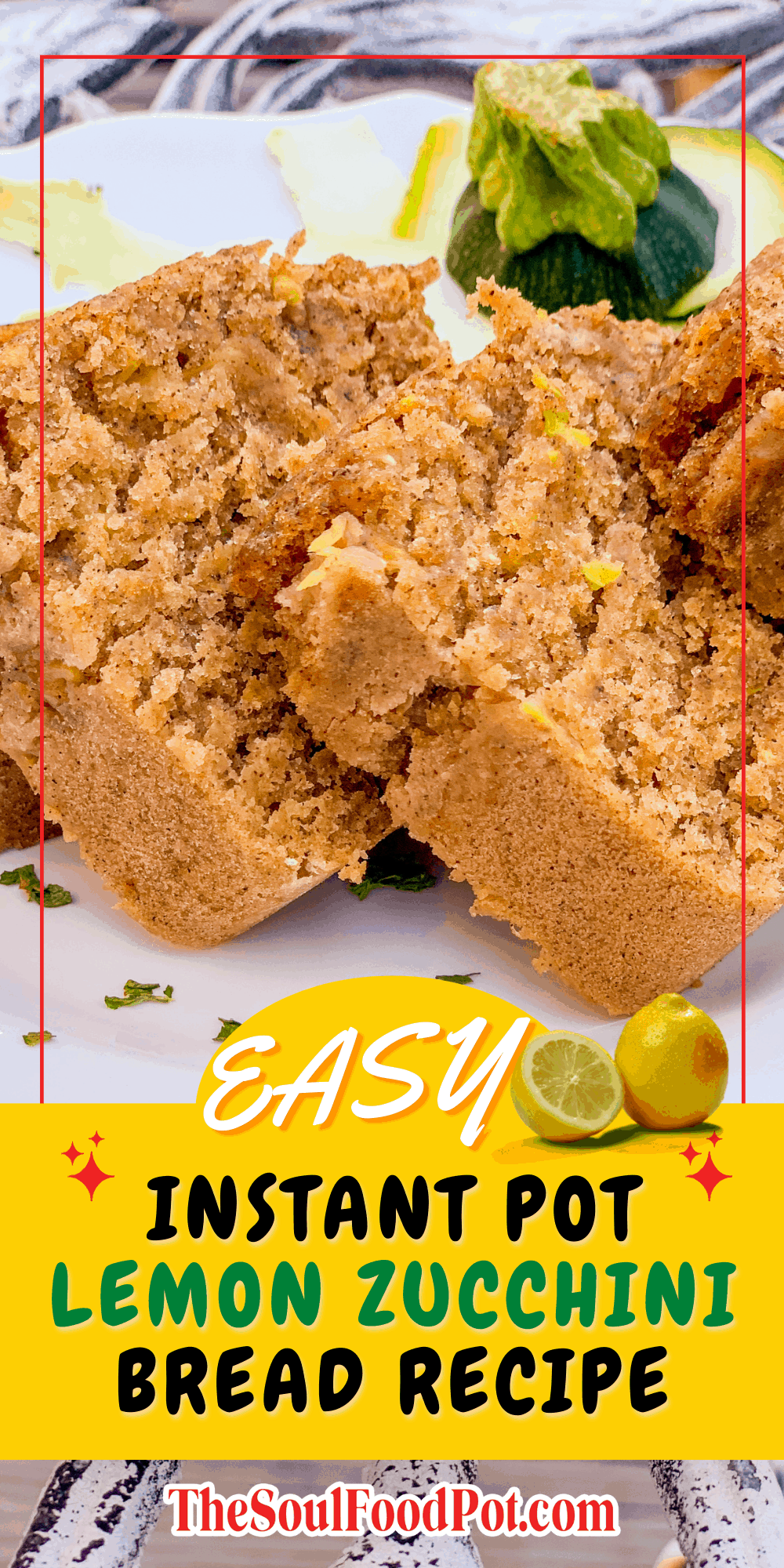 Southern-Style Instant Pot Lemon Zucchini Bread