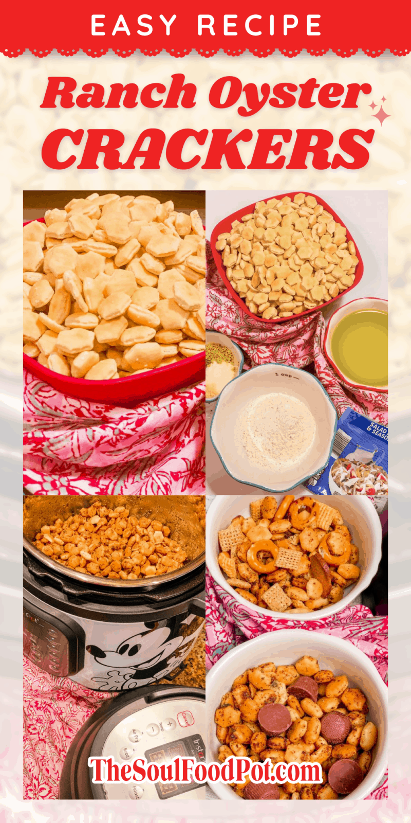Ranch Oyster Crackers Easy Snack Recipes The Soul Food Pot Easy Ranch Oyster Crackers Recipe 7 800x1600