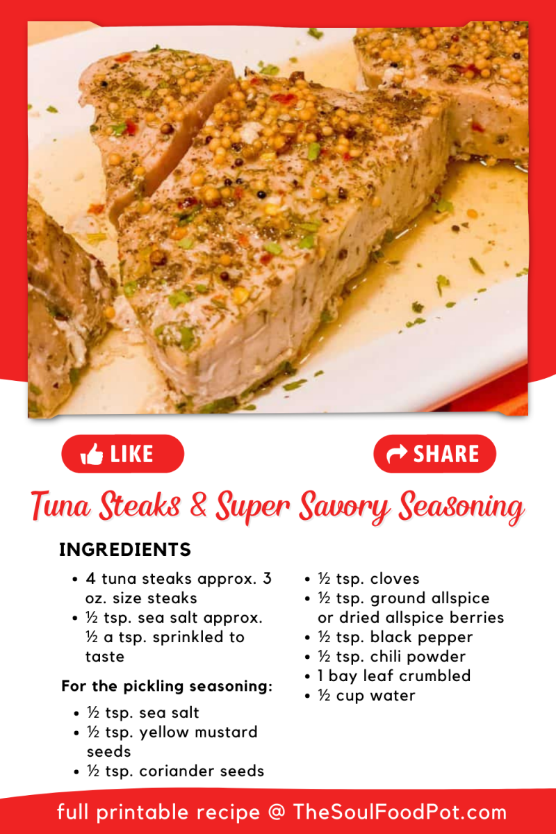 Best Tuna Steak Seasoning The Soul Food Pot
