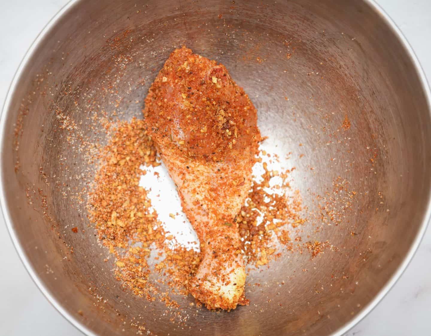 Making crispy chicken in the air fryer