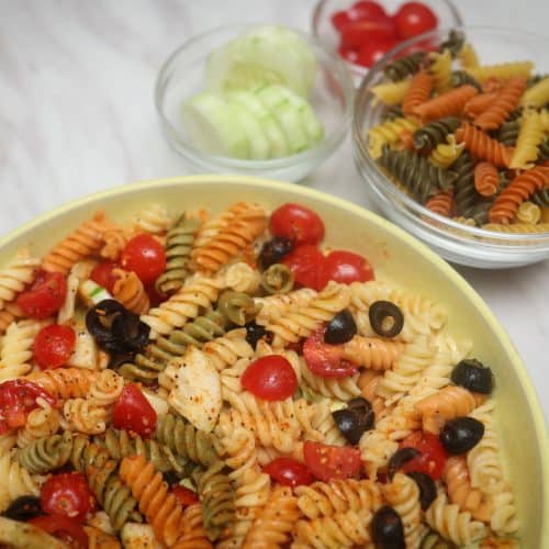 Black Southern Pasta Salad With Italian Dressing Black Southern Pasta Salad With Italian Dressing