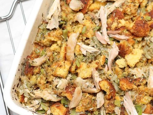 old fashioned jiffy cornbread dressing with cream of chicken soup Southern Cornbread Dressing