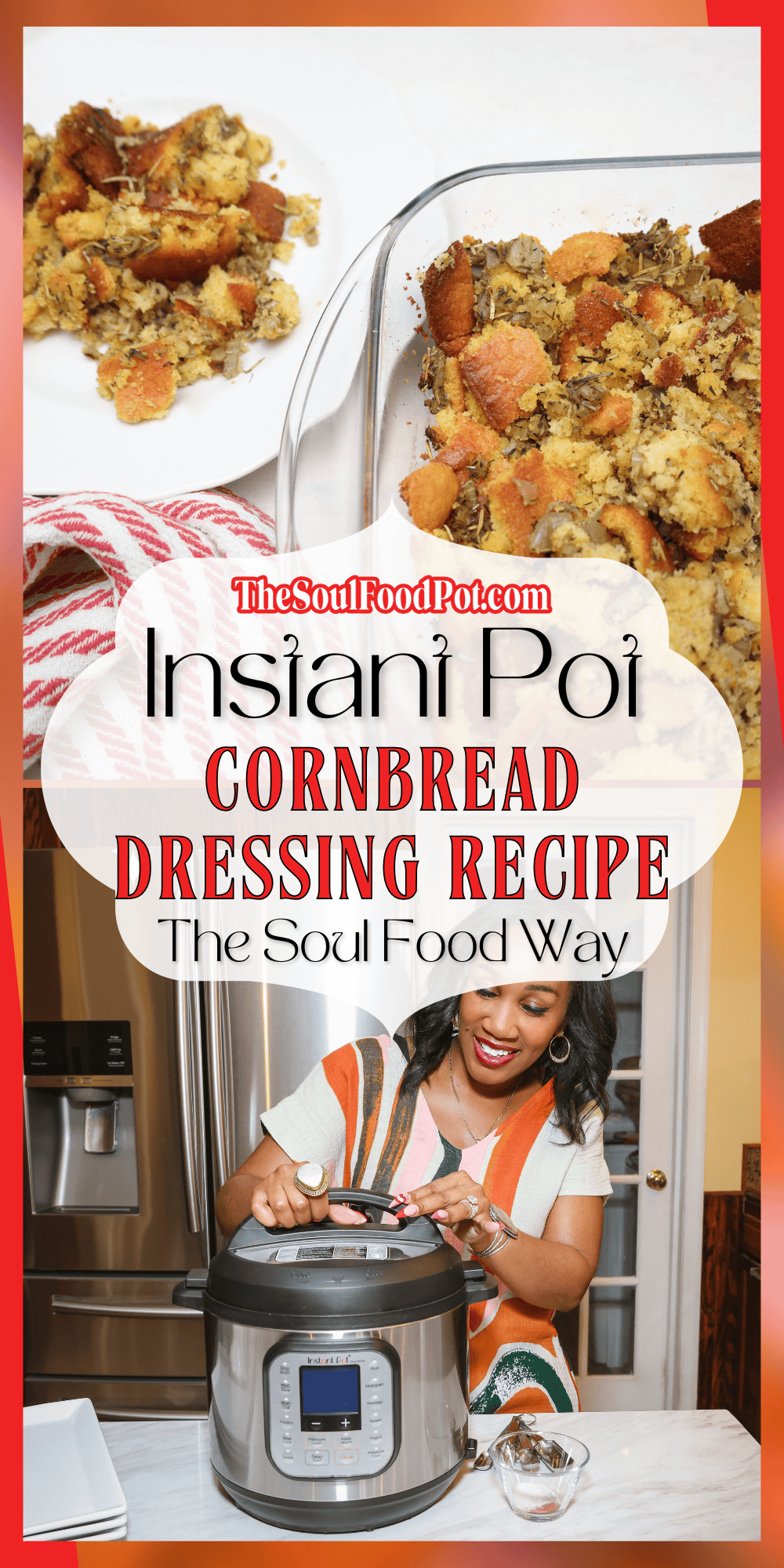 Soul Food Instant Pot Cornbread Dressing