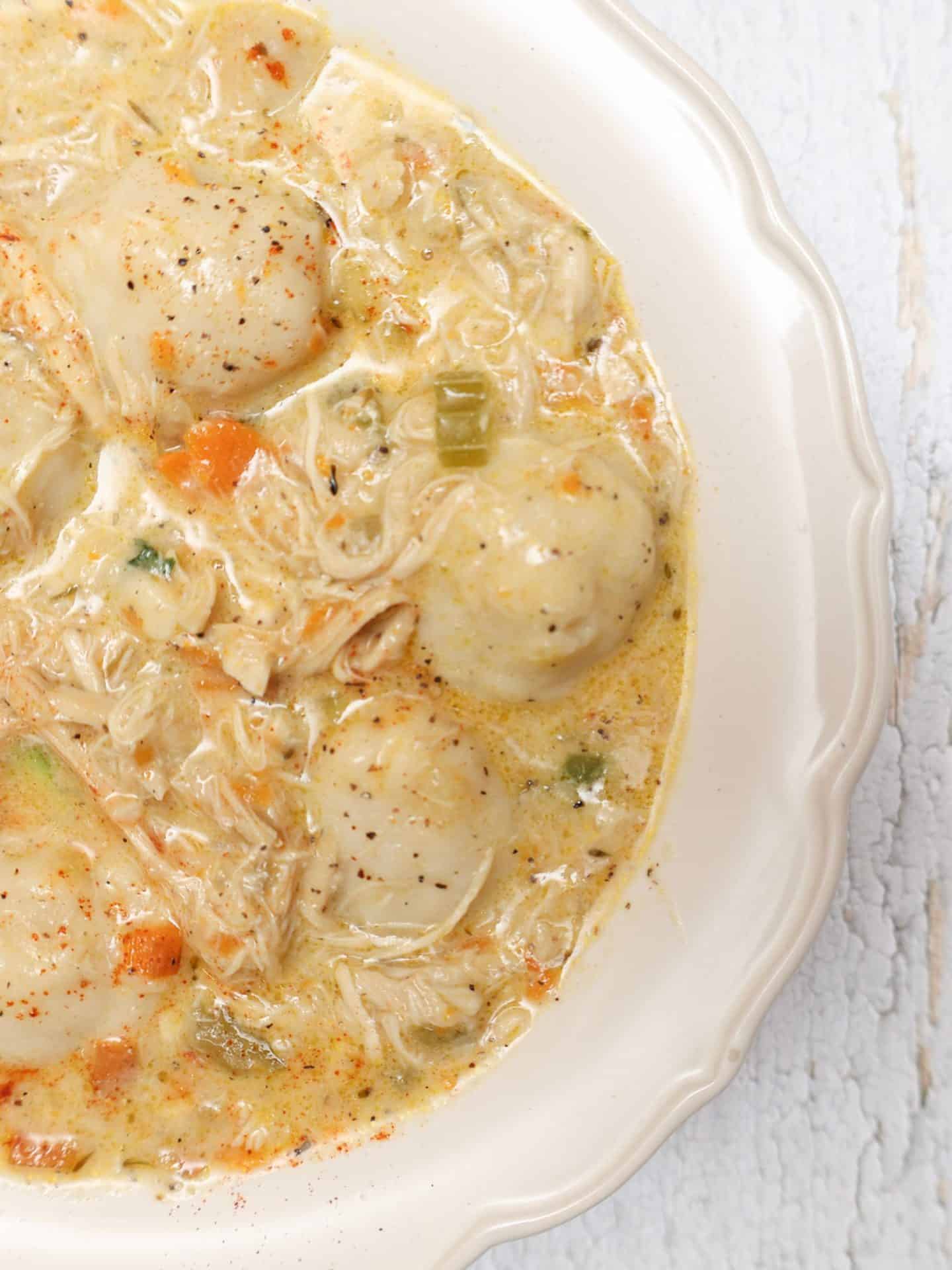 Southern Chicken And Dumplings With Canned Biscuits