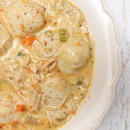 Southern Chicken And Dumplings With Canned Biscuits