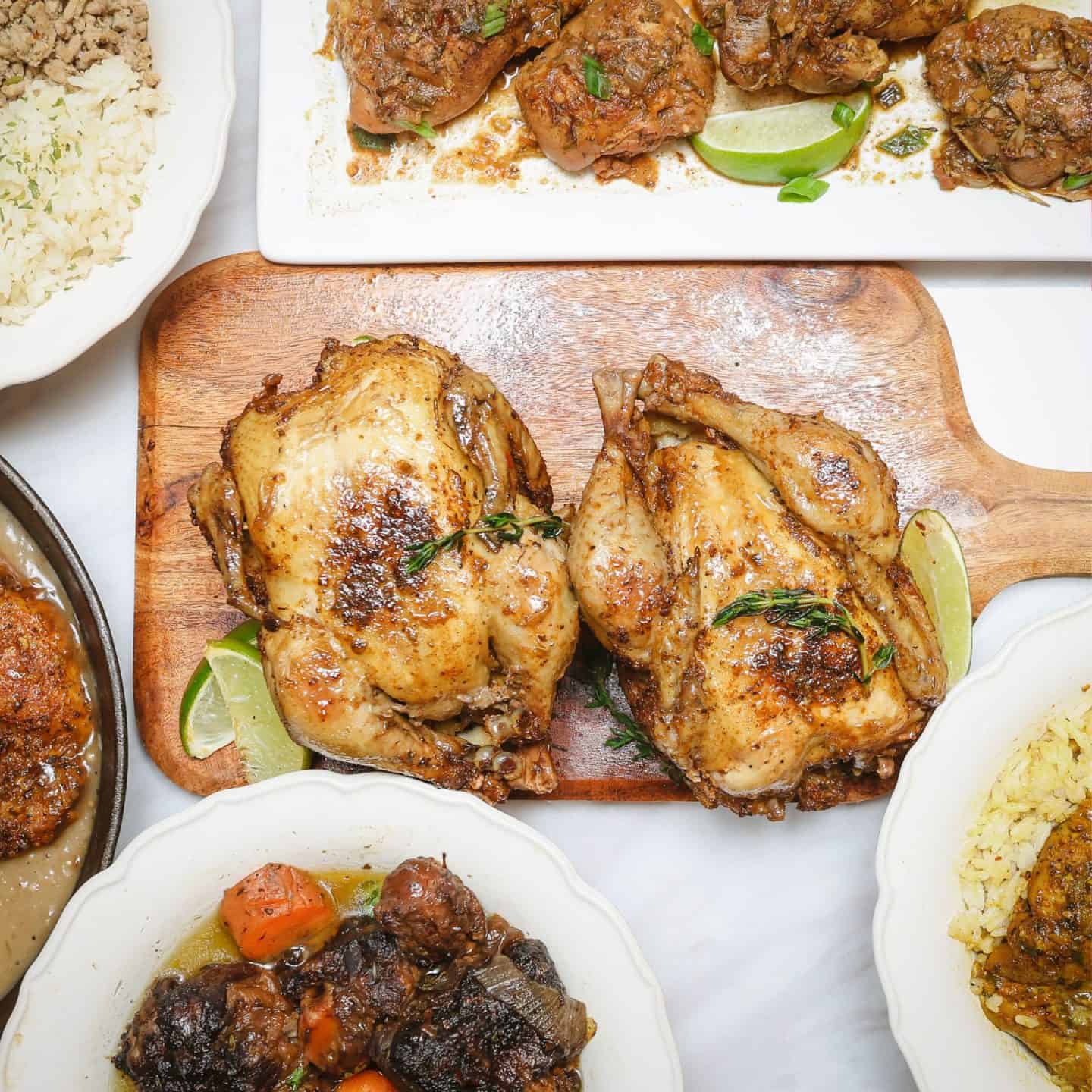 How to plate Cornish hens for an elegant presentation