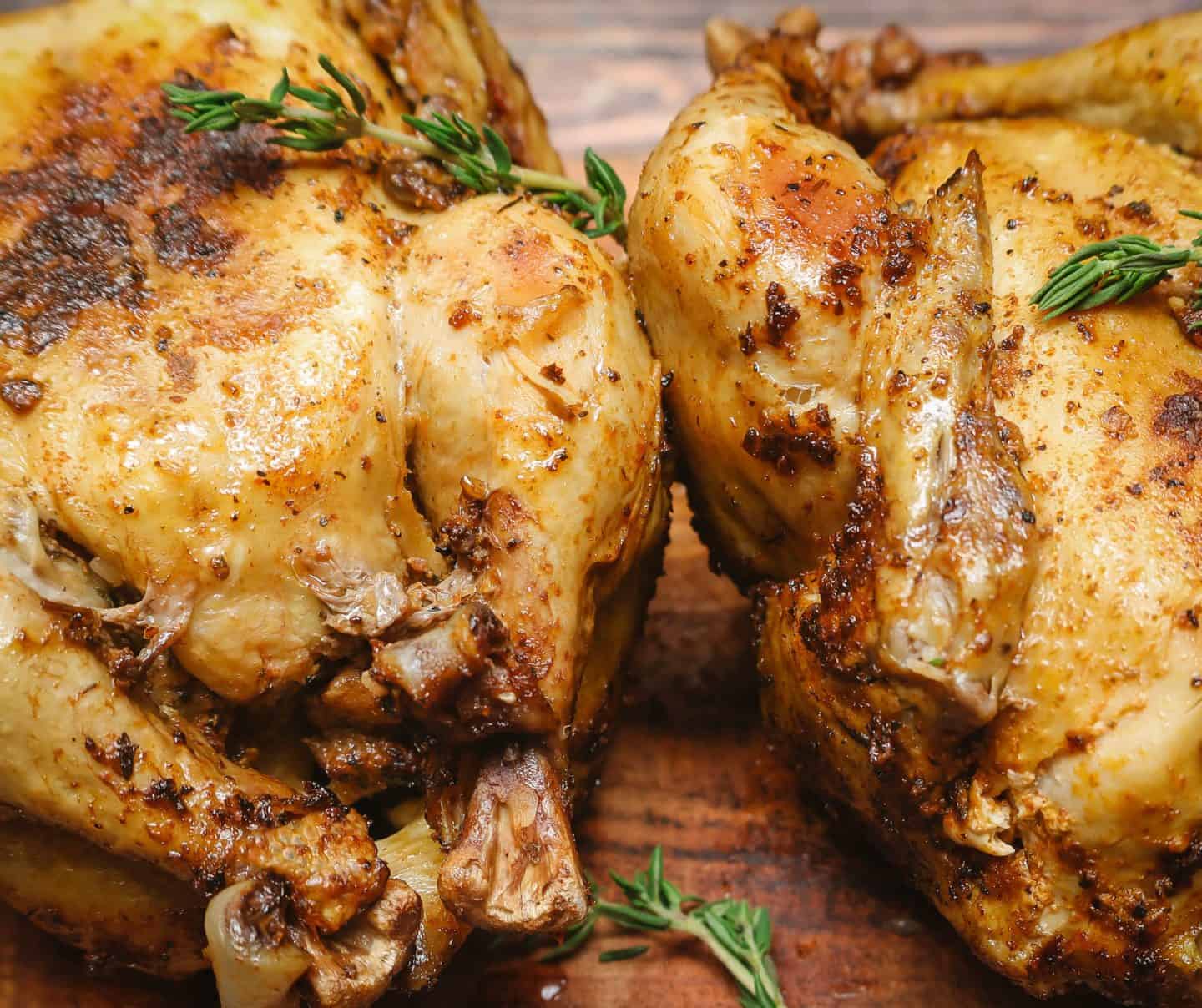 What is the spice rub for Cornish hens?
