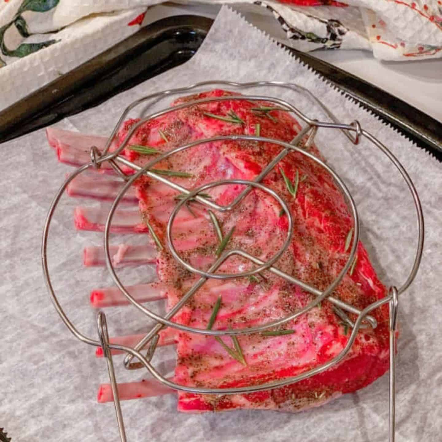 Air fryer lamb chops ingredients kitchen equipment