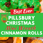Mini Pillsbury Cinnamon Roll Christmas Wreath