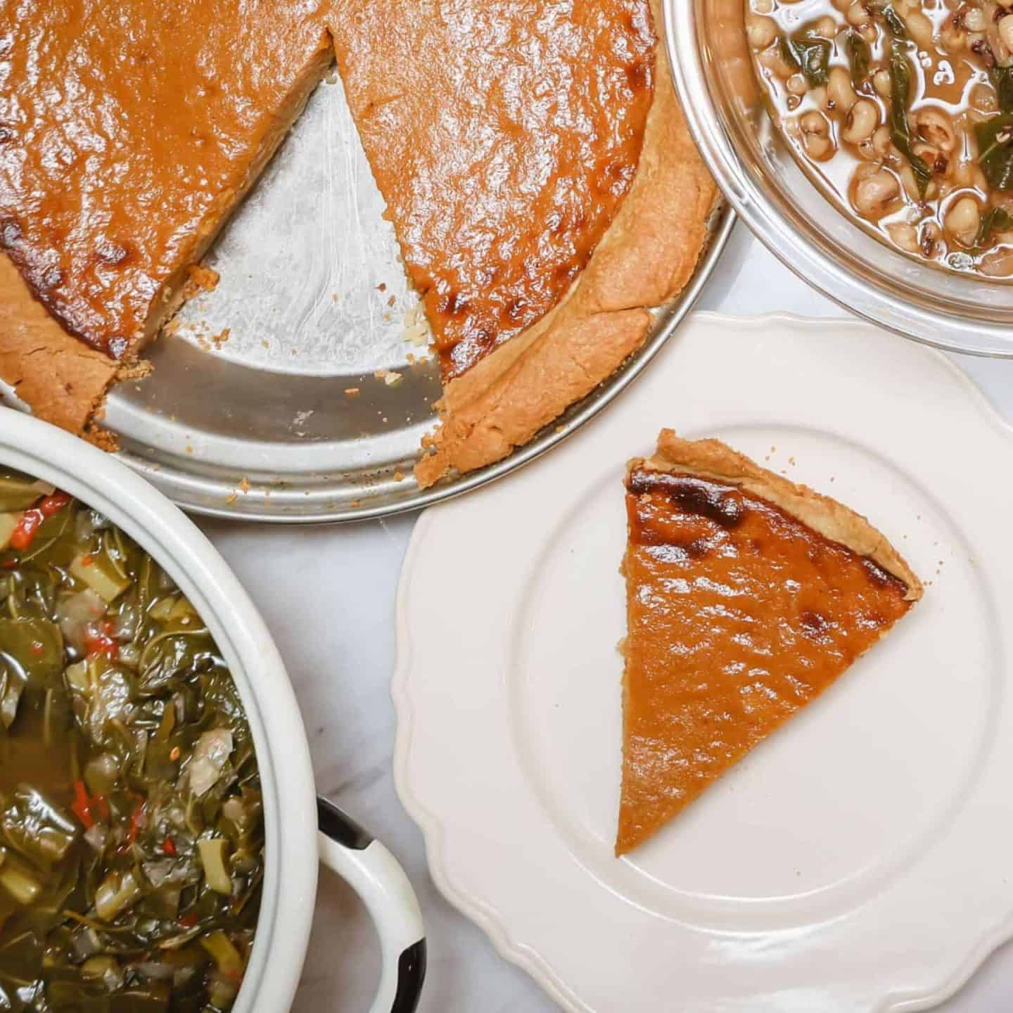 What is soul food? What is soul food? A visual guide by The Soul Food Pot® featuring classic Black soul food dishes—collard greens, sweet potato pie, black-eyed peas, and banana pudding—rooted in African American food history and cultural tradition.