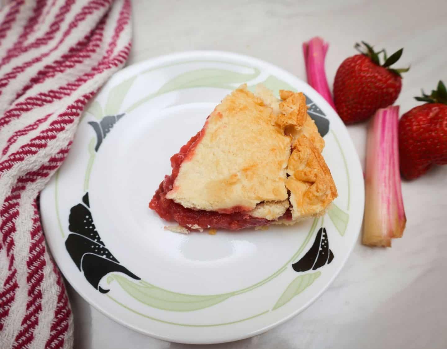 Slice of Southern Rhubarb Pie