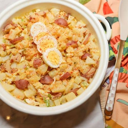 Finished Southern soul food potato salad