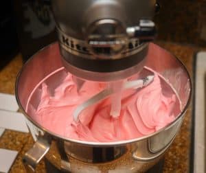 Pink filling in KitchenAid mixer