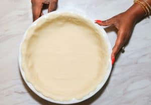 Prepare the unbaked pie crust